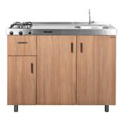 Mueble aéreo de cocina 3 puertas 1,8 M espacio para Microondas Amber SA  35180 MAM - Challenger
