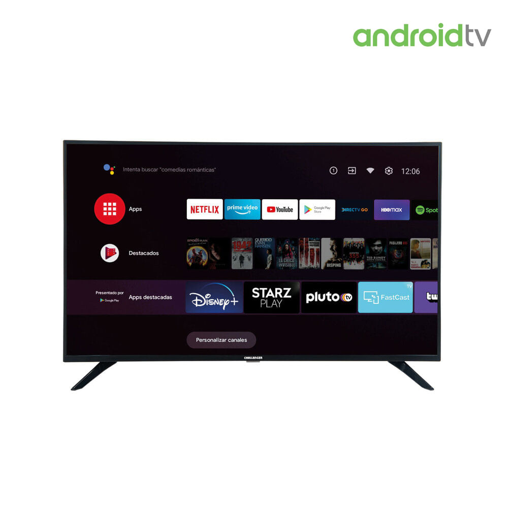 Televisor 32 Pulgadas Challenger Android TV HD Smart TV Bluetooth